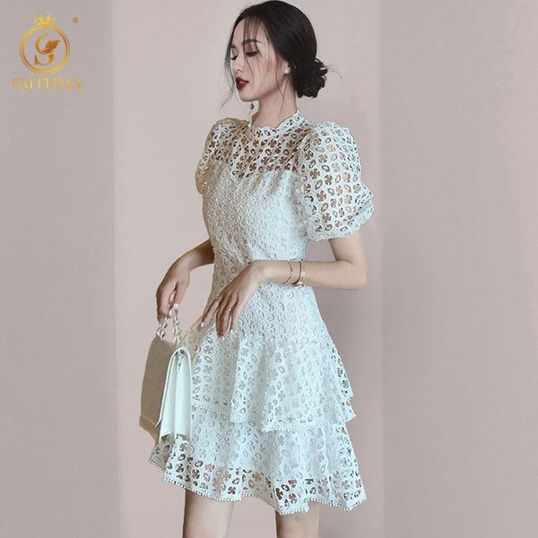 casual dresses fashion white lace hollow out es women high waist vintage short sleeve runway summer female elegant clothes h9j6, Black;gray
casual dresses fashion white lace hollow out es women high waist vintage short sleeve runway summer female elegant clothes h9j6, Black;gray