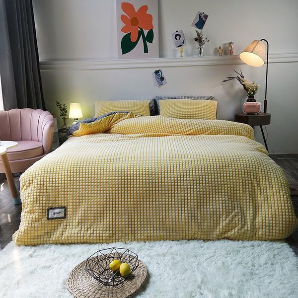 bedding sets thick warm plush fleece set flannel coral plaids duvet cover flat sheet pillowcase a/b solid color soft bedspread
bedding sets thick warm plush fleece set flannel coral plaids duvet cover flat sheet pillowcase a/b solid color soft bedspread