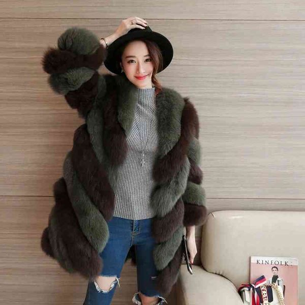 Women's Fur & Faux design luxury mid length faux fur overcoat Jackets stripe lady fashion warm outwear imitation furs coat womens korea, Black
Women's Fur & Faux design luxury mid length faux fur overcoat Jackets stripe lady fashion warm outwear imitation furs coat womens korea, Black