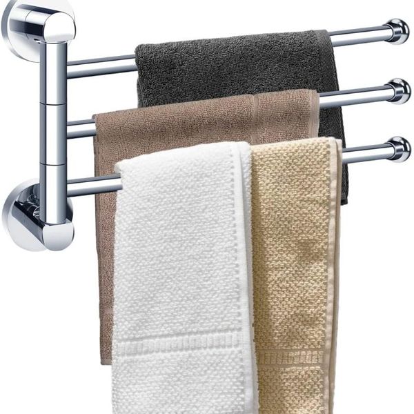 bath accessory set swing out towel bar wall-mounted stainless steel swivel rack rail with 3 arms 180° rotation hanger holder storage
bath accessory set swing out towel bar wall-mounted stainless steel swivel rack rail with 3 arms 180° rotation hanger holder storage