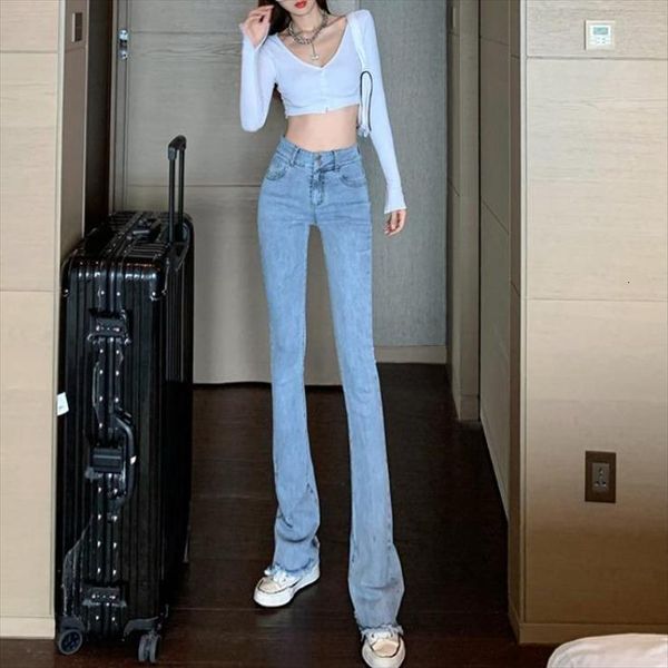 spring summer long stretchable women jeans flared denim pants high waist slim chic casual streetwear trousers for, Blue
spring summer long stretchable women jeans flared denim pants high waist slim chic casual streetwear trousers for, Blue