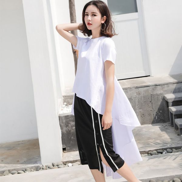 polo women's spring summer short sleeve tshirt front and rear long tail shirt 401, White
polo women's spring summer short sleeve tshirt front and rear long tail shirt 401, White