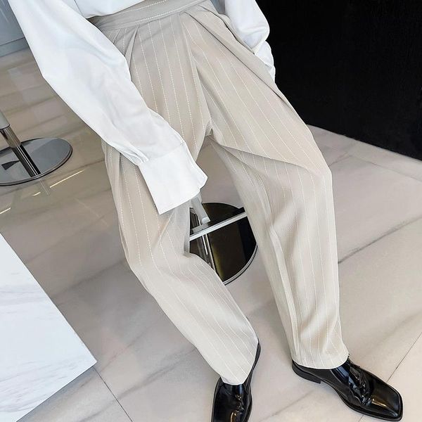 m-xlspring and summer temperament high waist loose straight tube stripe pants fashion men's day casual drape sense, Black
m-xlspring and summer temperament high waist loose straight tube stripe pants fashion men's day casual drape sense, Black
