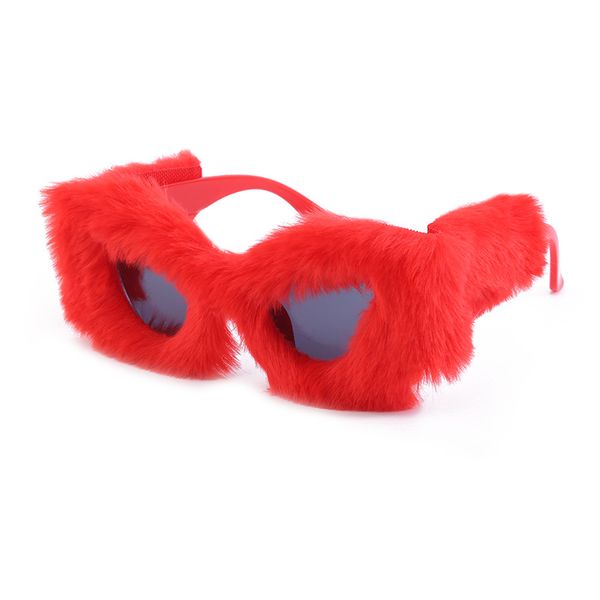 plush winter sunglasses ladies fashion cat eye sun glasses women vibrato shield party furry eyewear, White;black
plush winter sunglasses ladies fashion cat eye sun glasses women vibrato shield party furry eyewear, White;black