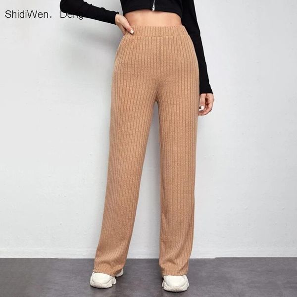 women's fashion elastic casual pants pit high waist knitted wide leg velvet straight & capris, Black;white
women's fashion elastic casual pants pit high waist knitted wide leg velvet straight & capris, Black;white