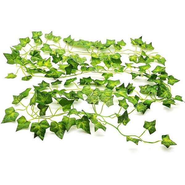 decorative flowers & wreaths 12 strands handmade ivies leaf plants vines 2.2m hanging garland foliage garden wedding decoration c44
decorative flowers & wreaths 12 strands handmade ivies leaf plants vines 2.2m hanging garland foliage garden wedding decoration c44