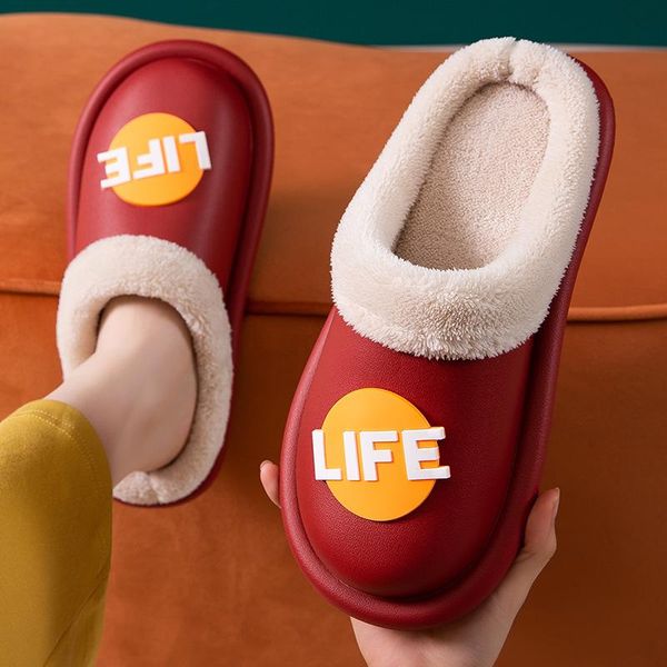 waterproof slippers women men indoor kitchen warm plush couples home floor shoes anti-slip female platform eva slides, Black
waterproof slippers women men indoor kitchen warm plush couples home floor shoes anti-slip female platform eva slides, Black
