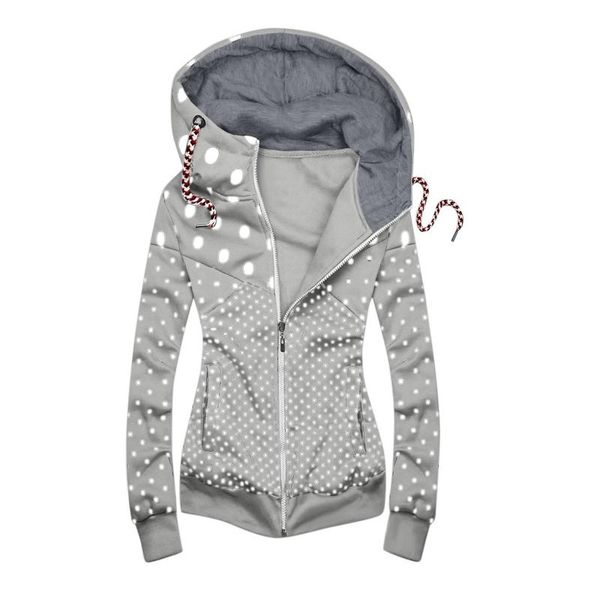 women's jackets dot print hooded autumn causal women basic slim coats zipper lightweight pullover famale 4, Black;brown
women's jackets dot print hooded autumn causal women basic slim coats zipper lightweight pullover famale 4, Black;brown