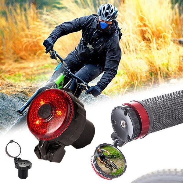 bike groupsets 1pcs bicycle handlebar end rearview mirror with warning light adjustable mini road mountain accessories
bike groupsets 1pcs bicycle handlebar end rearview mirror with warning light adjustable mini road mountain accessories
