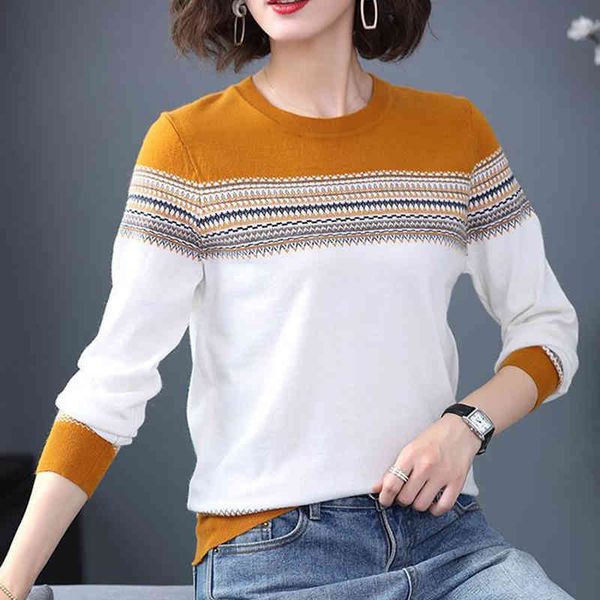 women's sweaters autumn winter vintage striped knitted pullovers long sleeve korean loose sweater soft jumper pull fe, White;black
women's sweaters autumn winter vintage striped knitted pullovers long sleeve korean loose sweater soft jumper pull fe, White;black