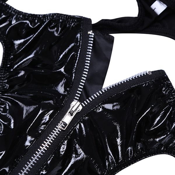 mens erotic maid uniform wetlook latex leather bikini briefs+collar cuff servant cosplay lingerie set club roleplay costume, Black;white
mens erotic maid uniform wetlook latex leather bikini briefs+collar cuff servant cosplay lingerie set club roleplay costume, Black;white