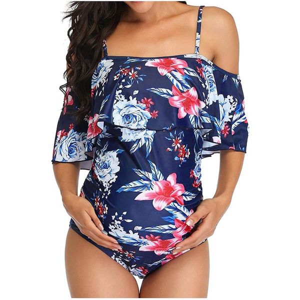 women's swimwear summer beach bathing suits women maternity suspender floral print pregnancy swimsuit maillot de bain femme, White;black
women's swimwear summer beach bathing suits women maternity suspender floral print pregnancy swimsuit maillot de bain femme, White;black
