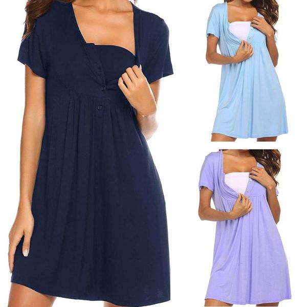 maternity dresses pregnancy clothes short sleeve women hight waist dress for daily wearing baby nursing vestidos de mujer casual, White
maternity dresses pregnancy clothes short sleeve women hight waist dress for daily wearing baby nursing vestidos de mujer casual, White