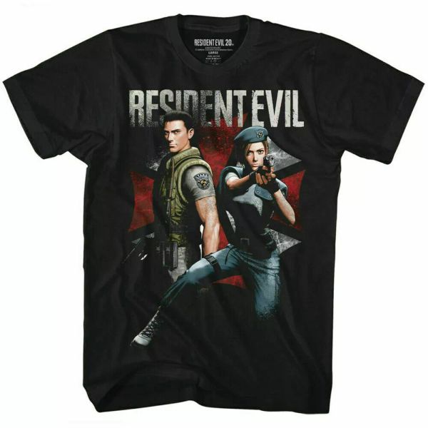 resident evil chris and jill t shirt licensed video gaming tee black, White;black
resident evil chris and jill t shirt licensed video gaming tee black, White;black
