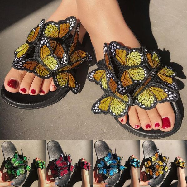 slippers women's ladies fashion casual butterfly open toe outdoor beach shoes slides home pantoufle femme #e25, Black
slippers women's ladies fashion casual butterfly open toe outdoor beach shoes slides home pantoufle femme #e25, Black