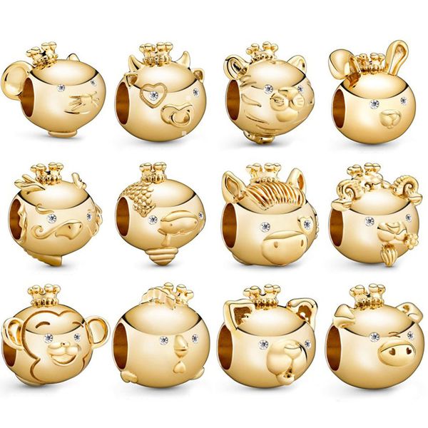 memnon jewelry 925 sterling silver charm shining gold zodiac animal series charms fit pandora style bracelets diy for women, Bronze;silver
memnon jewelry 925 sterling silver charm shining gold zodiac animal series charms fit pandora style bracelets diy for women, Bronze;silver