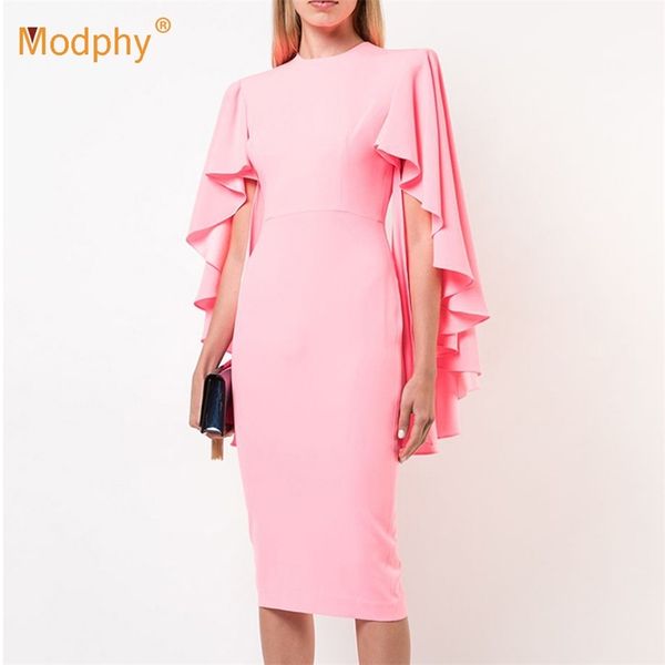for summer women pink elegant ruffle dress o-neck bodycon evening club party chic ladies dresses 210527, Black;gray
for summer women pink elegant ruffle dress o-neck bodycon evening club party chic ladies dresses 210527, Black;gray