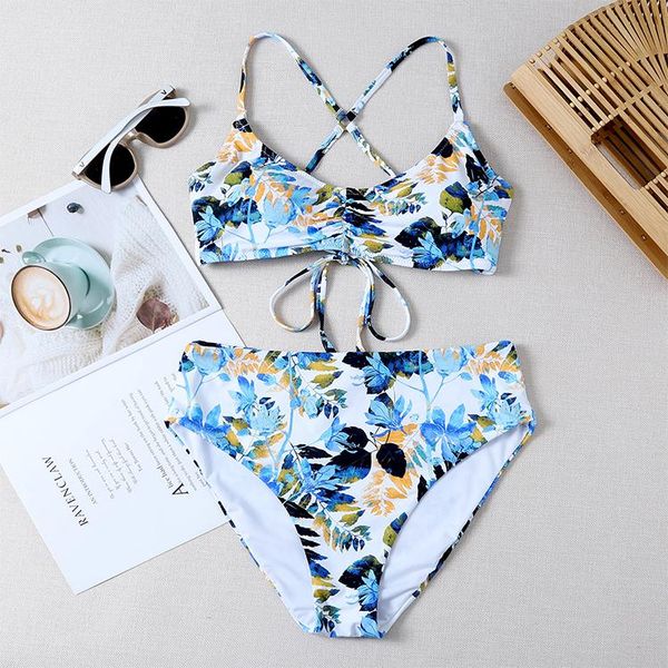 women's swimwear bikini set 2021 summer swim suit women plus size print leopard plant floral two piece swimsuit, White;black
women's swimwear bikini set 2021 summer swim suit women plus size print leopard plant floral two piece swimsuit, White;black