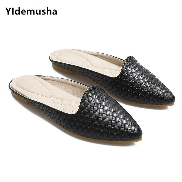 point toe flat-soled slippers female summer shoes 2021 style retro-style baotou half blackflats, Black
point toe flat-soled slippers female summer shoes 2021 style retro-style baotou half blackflats, Black