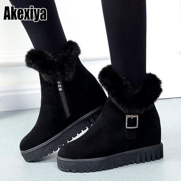 boots 2021 winter increase ankle shoes women plus velvet snow warm round head casual fashion p065, Black
boots 2021 winter increase ankle shoes women plus velvet snow warm round head casual fashion p065, Black