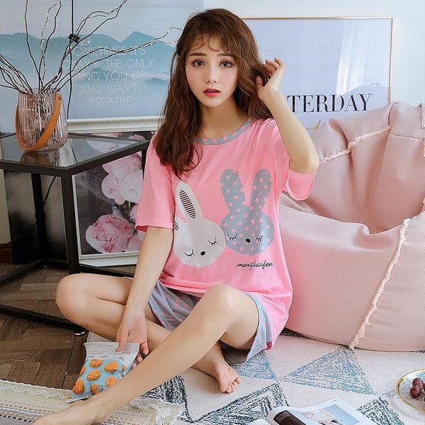 womens sleepwears summer knitted cotton cartoon pajamas set women pyjamas nightwear pijama mujer plus size calf length pants homewear, Black;red
womens sleepwears summer knitted cotton cartoon pajamas set women pyjamas nightwear pijama mujer plus size calf length pants homewear, Black;red