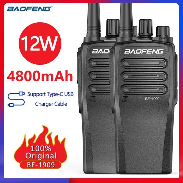 walkie talkie 2pcs baofeng bf-1909 12w high power type c charger portable powerful two way radio transceiver 50km long distance
walkie talkie 2pcs baofeng bf-1909 12w high power type c charger portable powerful two way radio transceiver 50km long distance