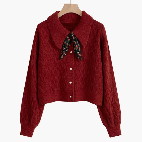 women's knits & tees women 2021 autumn vintage knitted cardigans sweater female solid color loose pull ladies long sleeve cardigan q749, White
women's knits & tees women 2021 autumn vintage knitted cardigans sweater female solid color loose pull ladies long sleeve cardigan q749, White