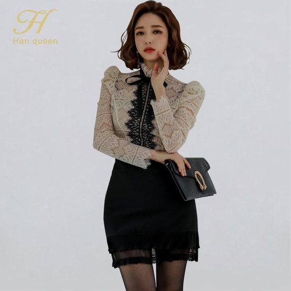 two piece dress h han queen women's spring ol 2 pieces suits lace fashion business stitching mesh sheath bodycon pencil skirt work set, White
two piece dress h han queen women's spring ol 2 pieces suits lace fashion business stitching mesh sheath bodycon pencil skirt work set, White