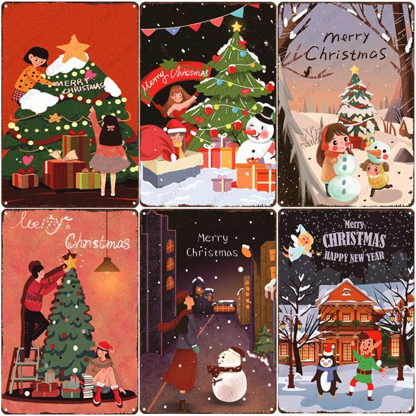 merry christmas plaque happy new year vintage metal tin sign pub bar home decor santa claus tin sign snowman wall poster n372
merry christmas plaque happy new year vintage metal tin sign pub bar home decor santa claus tin sign snowman wall poster n372