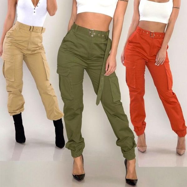 women's pants & capris women solid cargo lady high waist ankle tied military army joggers side pockets long trousers 2021, Black;white
women's pants & capris women solid cargo lady high waist ankle tied military army joggers side pockets long trousers 2021, Black;white