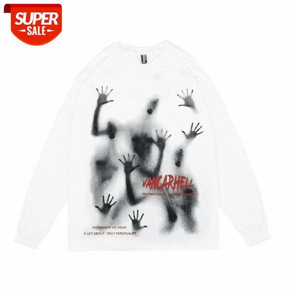 dark ghost printing long-sleeved t-shirt men's bf lazy wind round neck compassionate street loose bottoming shirt #tt8x, White;black
dark ghost printing long-sleeved t-shirt men's bf lazy wind round neck compassionate street loose bottoming shirt #tt8x, White;black