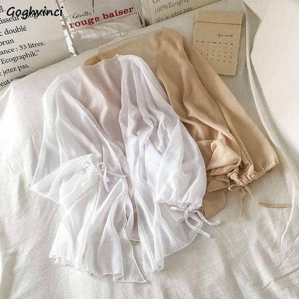women's blouses & shirts solid women long sleeve sun-proof v-neck slim trendy womens breathable simple all-match loose elegant summer, White
women's blouses & shirts solid women long sleeve sun-proof v-neck slim trendy womens breathable simple all-match loose elegant summer, White