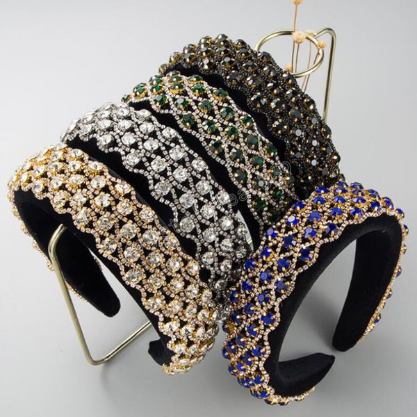 fashion hairband thickened sponge geometric rhinestone paved headband luxurious hair accessories party, Slivery;white
fashion hairband thickened sponge geometric rhinestone paved headband luxurious hair accessories party, Slivery;white