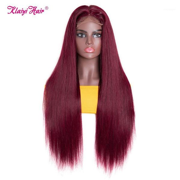 klaiyi 4x4 fake scalp wigs straight remy human hair 99j glueless lace part wig with baby for women pre plucked 150% density1, Black;brown
klaiyi 4x4 fake scalp wigs straight remy human hair 99j glueless lace part wig with baby for women pre plucked 150% density1, Black;brown