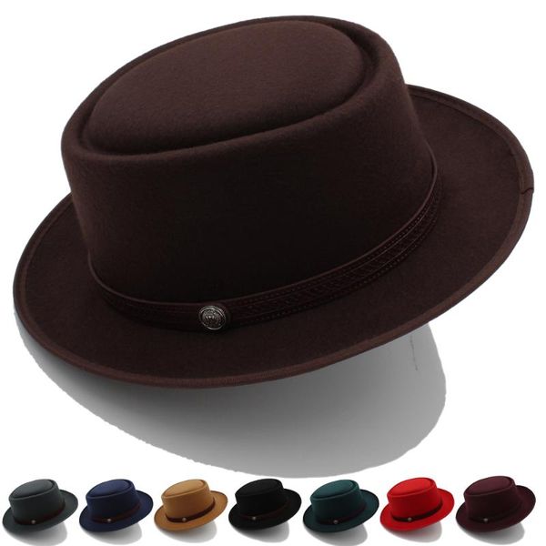 wide brim hats men women pork pie fedora caps trilby sunhat classical retro jazz party outdoor travel street style size us 7 1/4 uk, Blue;gray
wide brim hats men women pork pie fedora caps trilby sunhat classical retro jazz party outdoor travel street style size us 7 1/4 uk, Blue;gray