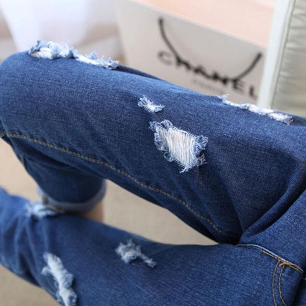 arrival spring jeans for women high waisted trousers streetwear denim broken hole korean style elastic curled women's, Blue
arrival spring jeans for women high waisted trousers streetwear denim broken hole korean style elastic curled women's, Blue