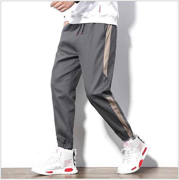 european and american fashion casual men's autumn style cropped trousers pants, Black
european and american fashion casual men's autumn style cropped trousers pants, Black