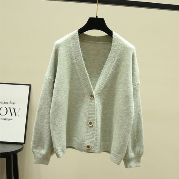 women's lantern sleeve cardigan sweater loose v-neck single-breasted autumn and winter short gd490 210506, White
women's lantern sleeve cardigan sweater loose v-neck single-breasted autumn and winter short gd490 210506, White