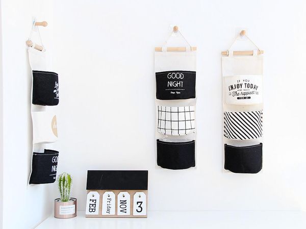 storage boxes & bins black white pattern cotton linen hanging bag 3 pockets wall mounted wardrobe hang pouch cosmetic toys organizer
storage boxes & bins black white pattern cotton linen hanging bag 3 pockets wall mounted wardrobe hang pouch cosmetic toys organizer