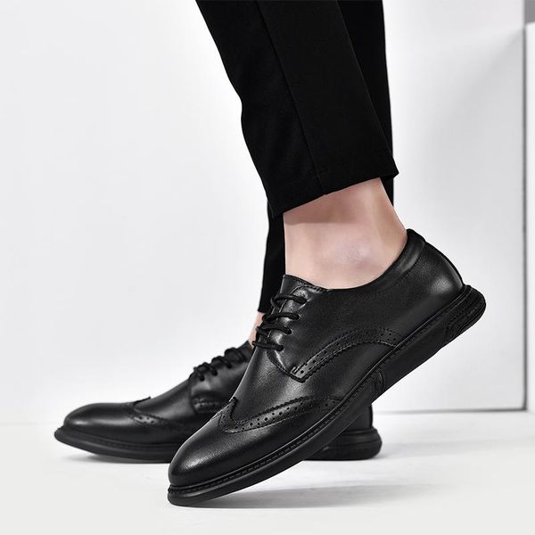 dress shoes fashion oxford men genuine leather black luxury business lace up pointed wedding party formal
dress shoes fashion oxford men genuine leather black luxury business lace up pointed wedding party formal