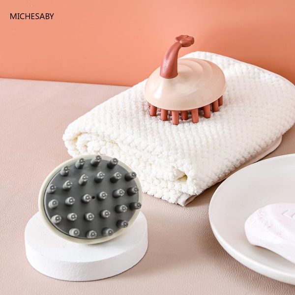 hair brushes michesaby household silicone shampoo brush, cleaner with handle, doesn't injury the head, dry and wet massage comb, Silver
hair brushes michesaby household silicone shampoo brush, cleaner with handle, doesn't injury the head, dry and wet massage comb, Silver