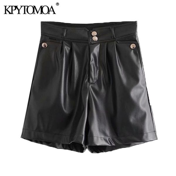 kpytomoa women chic fashion faux leather side pockets shorts vintage high waist zipper fly female skirts mujer 210331, White;black
kpytomoa women chic fashion faux leather side pockets shorts vintage high waist zipper fly female skirts mujer 210331, White;black