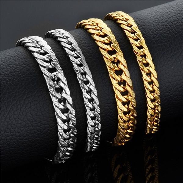 link, chain thick bracelet for men women curb cuban link stainless steel mens womens bracelets chains hip hop jewelry, Black
link, chain thick bracelet for men women curb cuban link stainless steel mens womens bracelets chains hip hop jewelry, Black