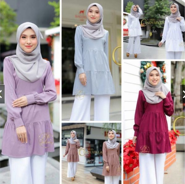 dubai arab muslim elegant blouse women shirts solid color ruffles slim bottom shirt office lady musulman islamic clothing, Red
dubai arab muslim elegant blouse women shirts solid color ruffles slim bottom shirt office lady musulman islamic clothing, Red