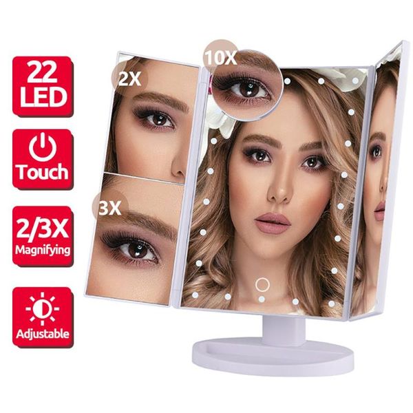 compact mirrors led makeup mirror 1x 2x 3x 10x magnification vanity with touch switch dimmable rotatable dressing table light
compact mirrors led makeup mirror 1x 2x 3x 10x magnification vanity with touch switch dimmable rotatable dressing table light