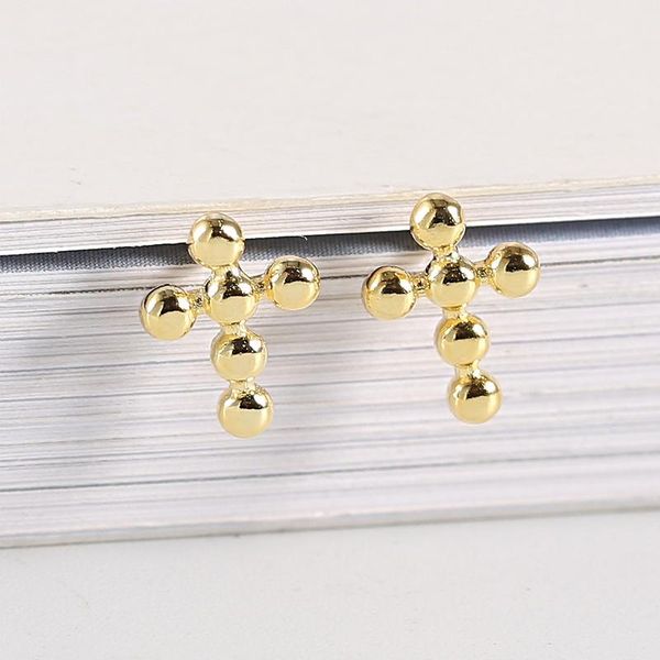 stud 925 sterling silver cross ear studs simplicity all-match bean student earrings lovely fairy z9167, Golden;silver
stud 925 sterling silver cross ear studs simplicity all-match bean student earrings lovely fairy z9167, Golden;silver