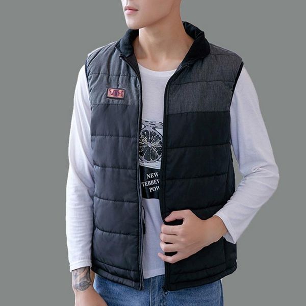 men's vests winter men heating vest usb smart electric warm suit with three levels temperature control, Black;white
men's vests winter men heating vest usb smart electric warm suit with three levels temperature control, Black;white