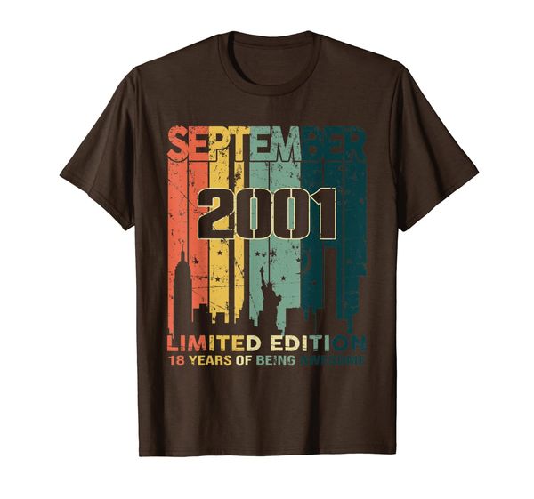 vintage 18 years old gift awesome since september 2001 shirt t-shirt, White;black
vintage 18 years old gift awesome since september 2001 shirt t-shirt, White;black