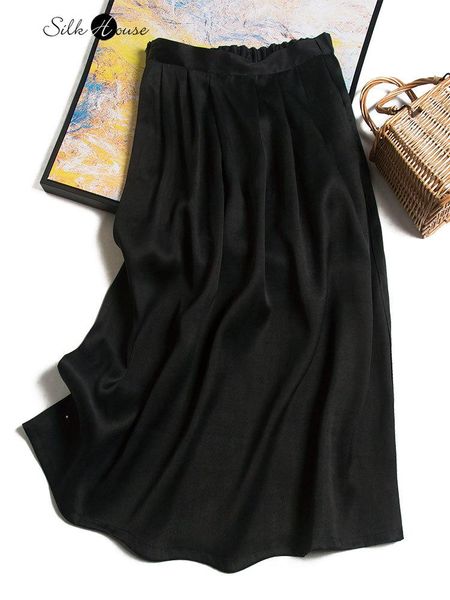 skirts silk xiangyun yarn skirt women's summer black satin pocket slim a-line young overskirt
skirts silk xiangyun yarn skirt women's summer black satin pocket slim a-line young overskirt