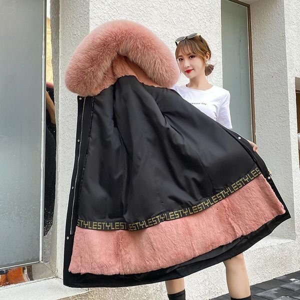 women's fur & faux 2021 winter style overcome female otter liner collar detachable coat pie, Black
women's fur & faux 2021 winter style overcome female otter liner collar detachable coat pie, Black